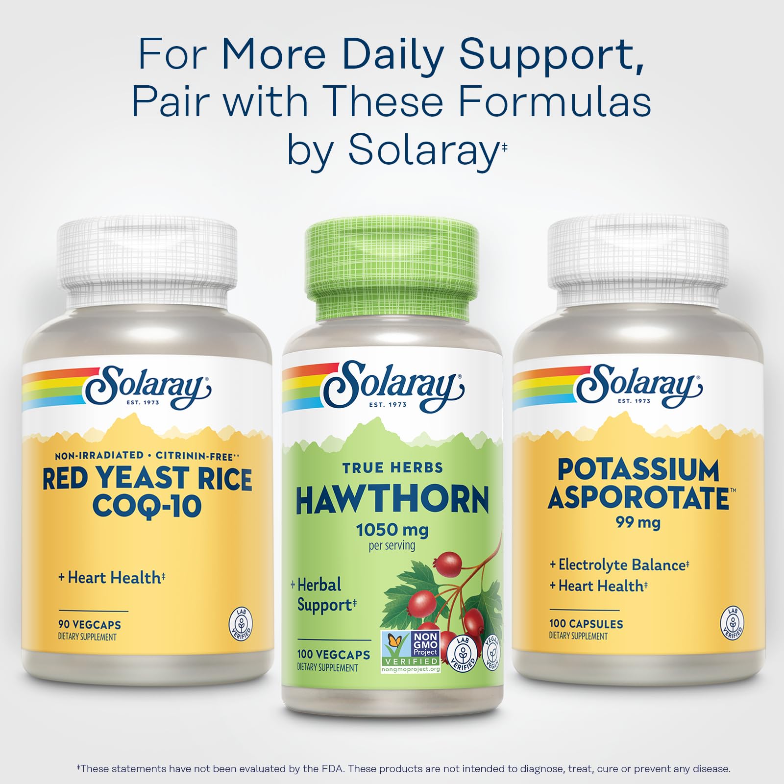 SOLARAY Hawthorn: uso diario suave para apoyar tu rutina de bienestar