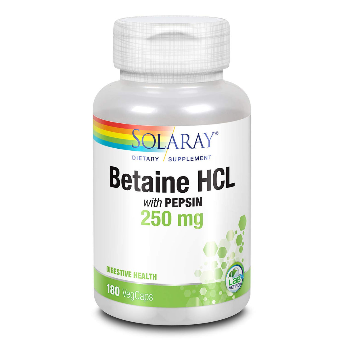 SOLARAY HCL con pepsina: cápsulas para apoyar la digestión diaria