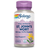 SOLARAY Hierba de San Juan 900 mg: pastillas para apoyo diario del estado de ánimo.