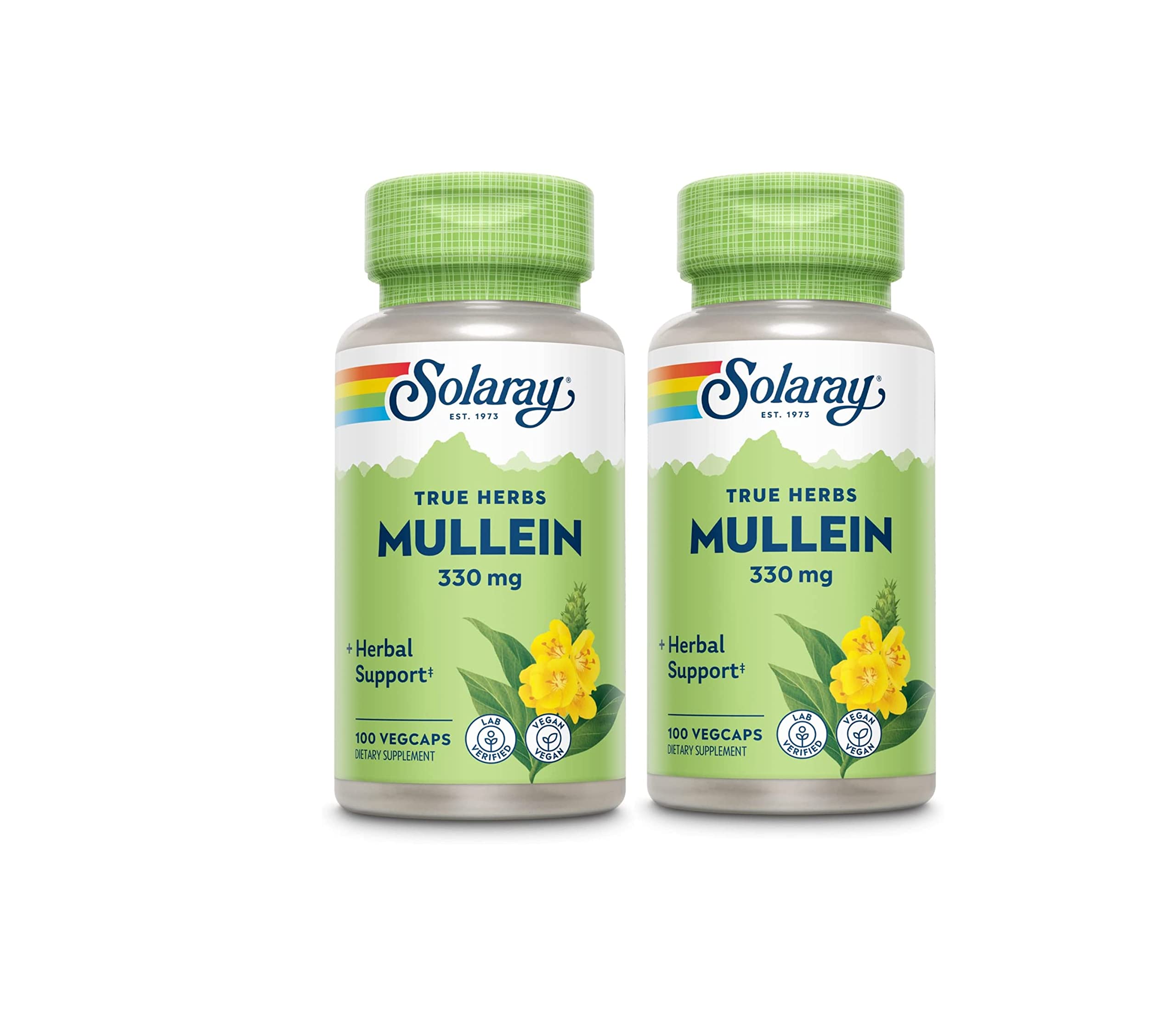 SOLARAY Hoja de mullein, frascos: apoyo potencial para la respiración