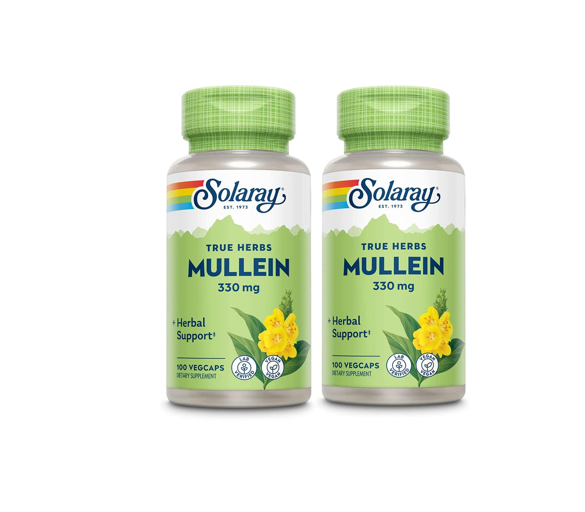 SOLARAY Hoja de mullein, frascos: apoyo potencial para la respiración