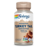 SOLARAY hongo cola de pavo fermentado, bote de 1000 mg para bienestar general.