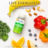 SOLARAY cápsulas con ingredientes de fruta entera y hierbas para energía sostenida
