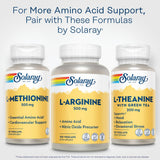 SOLARAY L-Arginina 500 mg, empaque eco-amigable y responsable