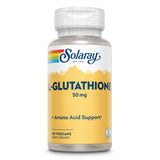 SOLARAY L-Glutatión: dosis diaria en VegCap para uso práctico.