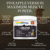 SOLARAY creatina con shilajit, mezcla en agua para bebida de entrenamiento.