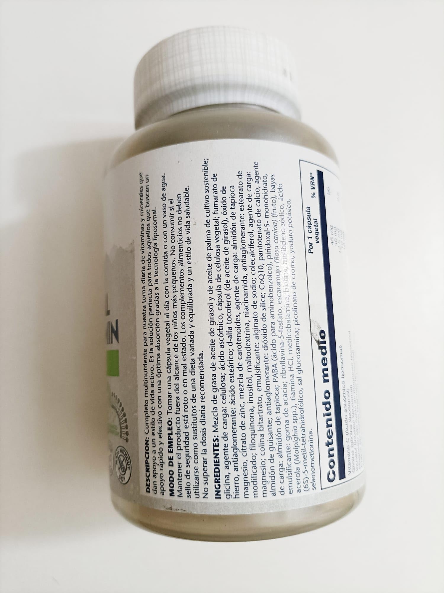SOLARAY Liposomal Multivitamin, cápsulas para ingesta diaria