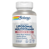 SOLARAY liposomado multivitamínico para mujeres 50+, botella, apoyo al bienestar diario