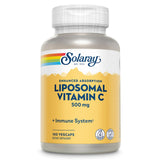 SOLARAY Liposomal Vitamina C 500 mg en bote para apoyo diario al sistema inmune.