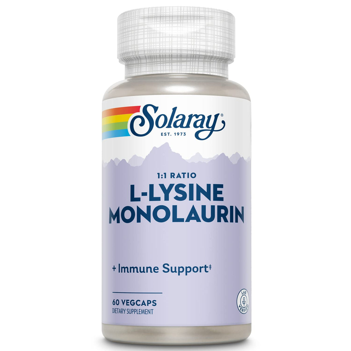 SOLARAY Lisina y Monolaurina en cápsula vegana para apoyo general