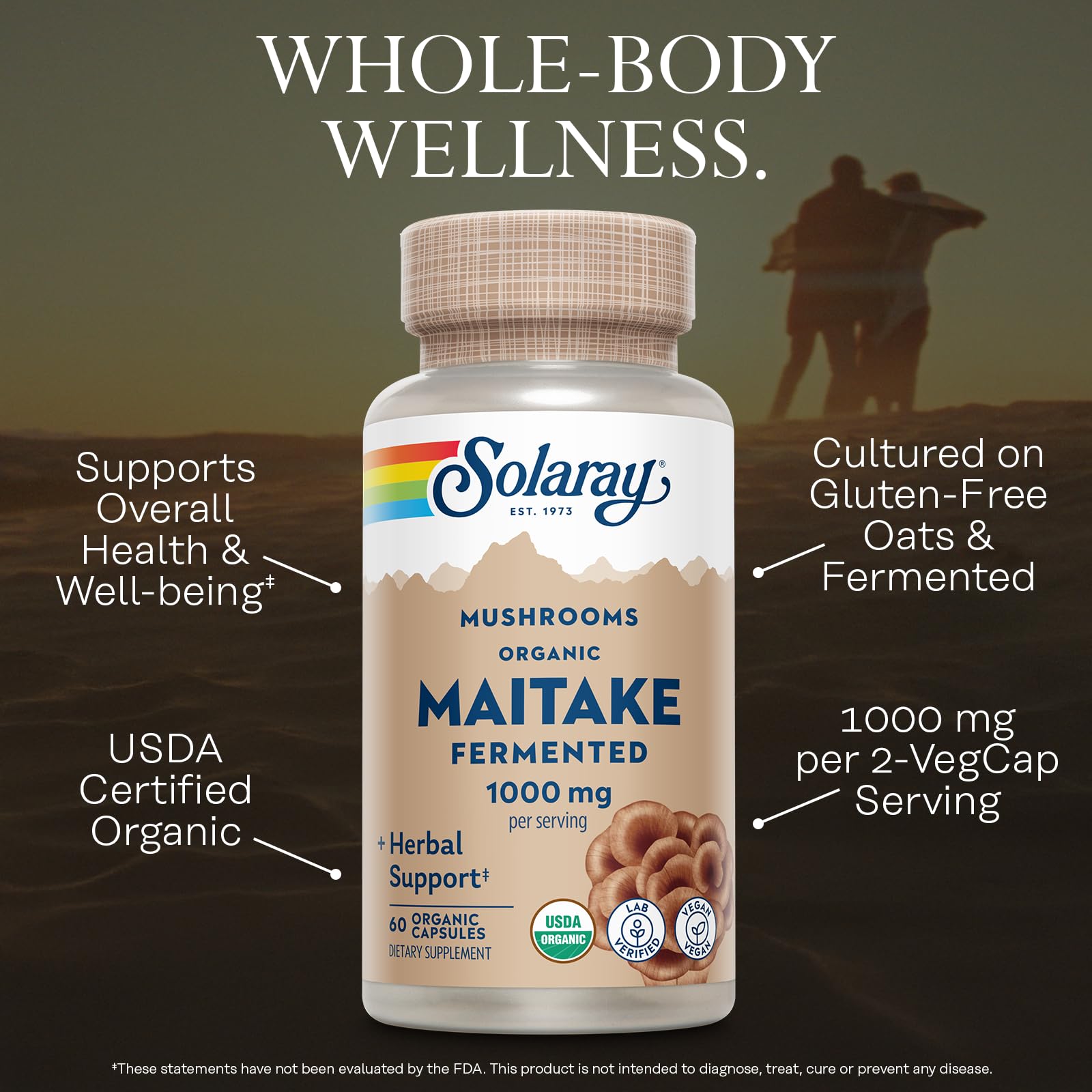SOLARAY Maitake: proceso de fermentación que mejora la biodisponibilidad de nutrientes