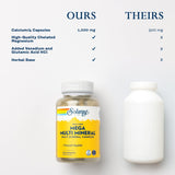 SOLARAY Mega Multi Mineral: envase sostenible con empaque reciclado.