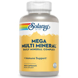 SOLARAY Mega Multi Mineral en botella para soporte mineral diario y energía sostenida.