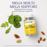 SOLARAY Mega Multimineral etiqueta frontal con información clara.