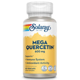 SOLARAY Mega Quercetina botella frontal para uso diario y lectura del diseño.
