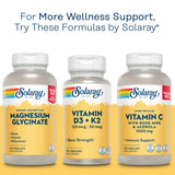 SOLARAY Mega Vitamin B-Stress: uso diario para apoyar energía y bienestar.