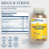 SOLARAY Mega Vitamina B-Stress: cápsulas para apoyo metabólico y sistema inmune