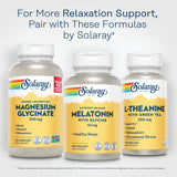 SOLARAY Melatonina, laboratorio de Utah, garantía de calidad y pureza.
