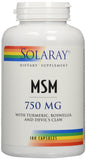 SOLARAY MSM etiqueta y envase, guía de uso y beneficios.
