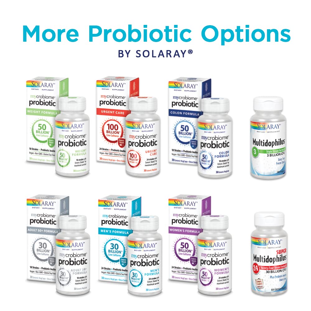 SOLARAY Multidophilus empaque resistente para rutina diaria
