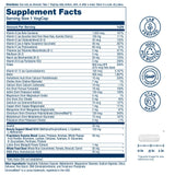 SOLARAY multivitamínico para mujer, etiqueta de ingredientes con nutrientes clave.