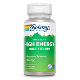 SOLARAY multivitamínicas diarias en botella, apoyo diario para energía y bienestar.