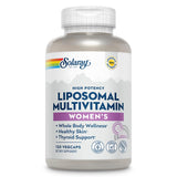 SOLARAY multivitamínico liposomal para mujeres en botella, apoyo a la energía diaria