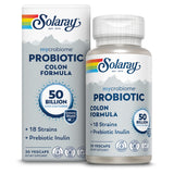 SOLARAY Mycrobiome Pro, botella digestiva: apoya la función digestiva saludable y el bienestar intestinal.