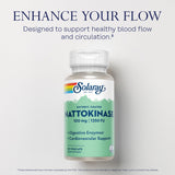Solaray Nattokinase: etiqueta 1250 FU destacada para referencia de potencia