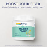 SOLARAY Oat Fiber, cuchara medidora, mezcla fácil en bebidas para una dieta rica en fibra.