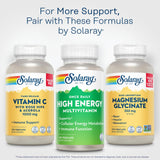 SOLARAY caja con 60 cápsulas veganas para consumo diario sostenido.
