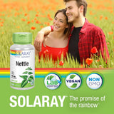 SOLARAY Ortiga Hoja 900 mg, bienestar estacional para vías respiratorias