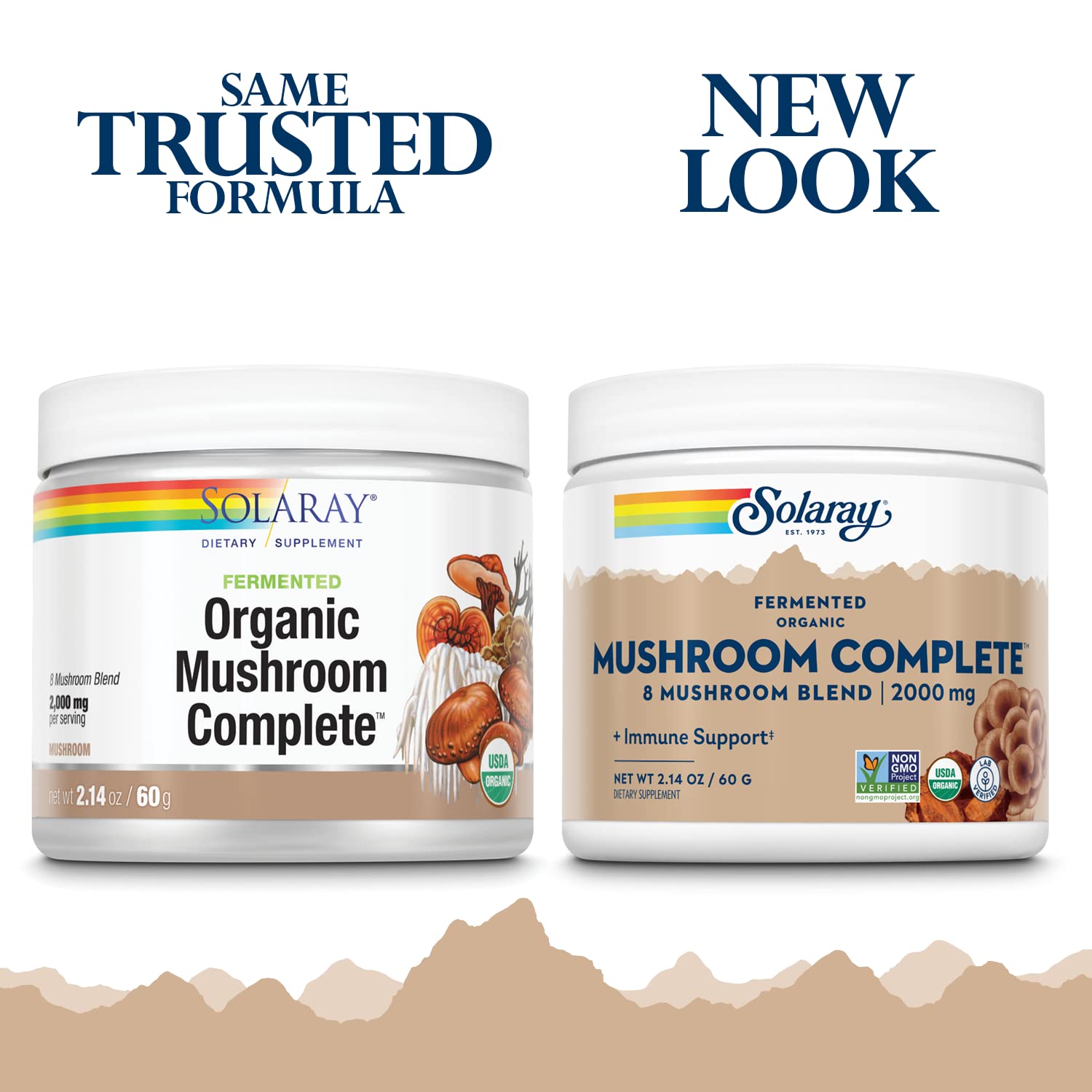 SOLARAY polvo con maitake, reishi, shiitake y cordyceps, posibles beneficios inmunitarios