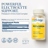 SOLARAY Potassium 99 mg - cápsulas vegetales para 100 porciones diarias