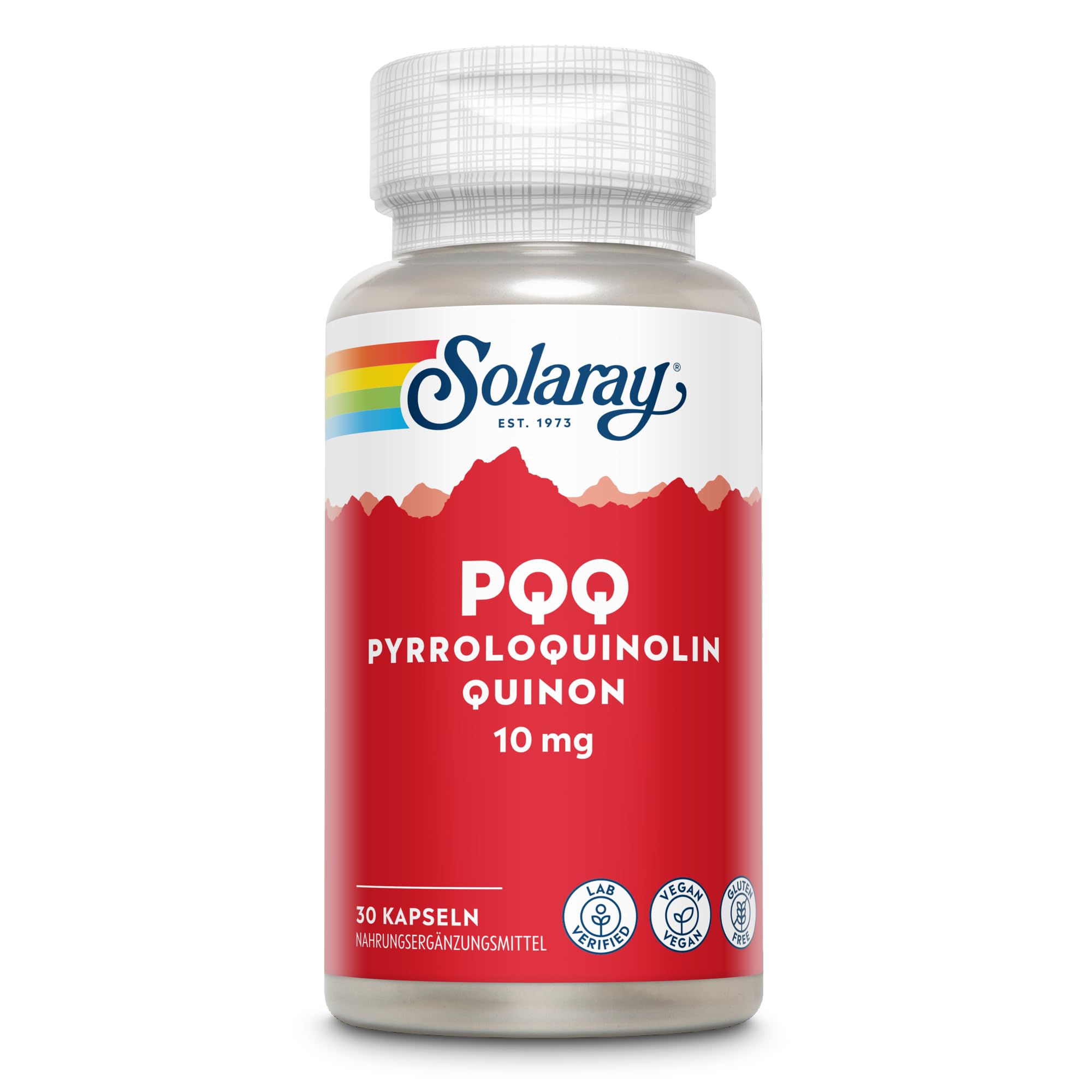 SOLARAY PQQ cápsulas para soporte celular y metabolismo