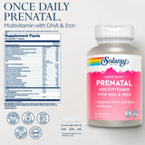 SOLARAY prenatal mezcla manana jengibre menta, experiencia sensorial matutina.