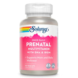 SOLARAY prenatal una dosis diaria con DHA, botella vertido, apoyo general para mamá y bebé.