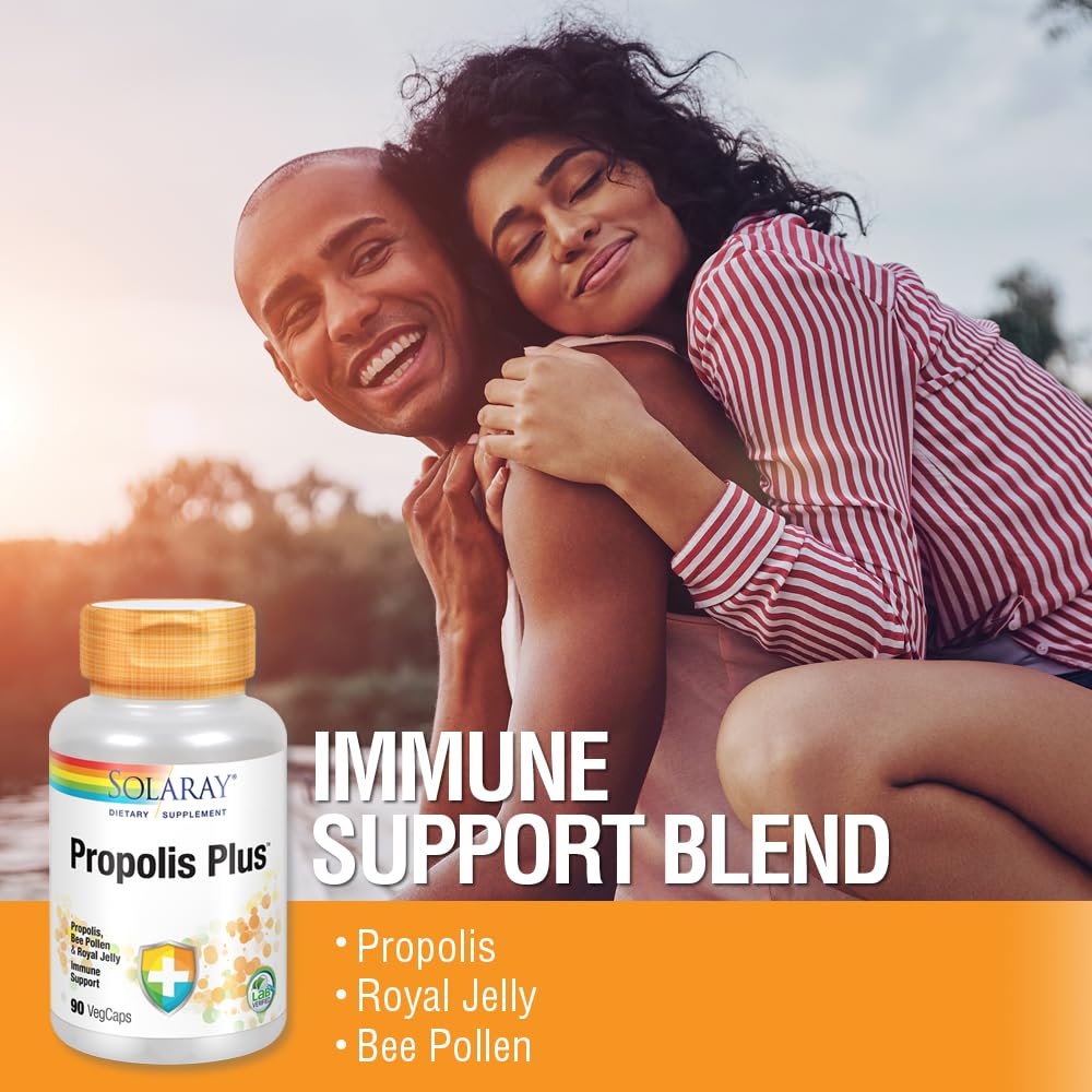 SOLARAY Propolis Plus propóleos en cápsulas para apoyo general
