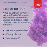 SOLARAY Prosorb Curcuma etiqueta con 20% curcuminoides para mayor biodisponibilidad.