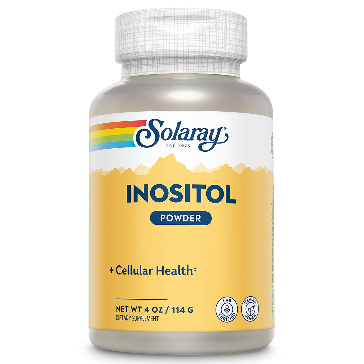 SOLARAY Inositol puro en polvo en botella para uso diario