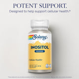 SOLARAY Inositol Puro polvo mezclado en agua para empezar el día