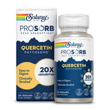SOLARAY Quercetin Phytosome: cápsulas para una digestión suave y fácil de incorporar.