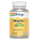 SOLARAY Reacta-C: botella con cápsulas para apoyo diario de la inmunidad.