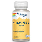 SOLARAY Riboflavina 100 mg en cápsulas para energía diaria.
