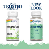 SOLARAY Serrapeptase – cápsulas vegetales para uso diario y bienestar