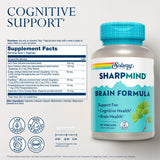 SOLARAY SharpMind cápsulas: consumo diario para enfoque en trabajo y estudio.