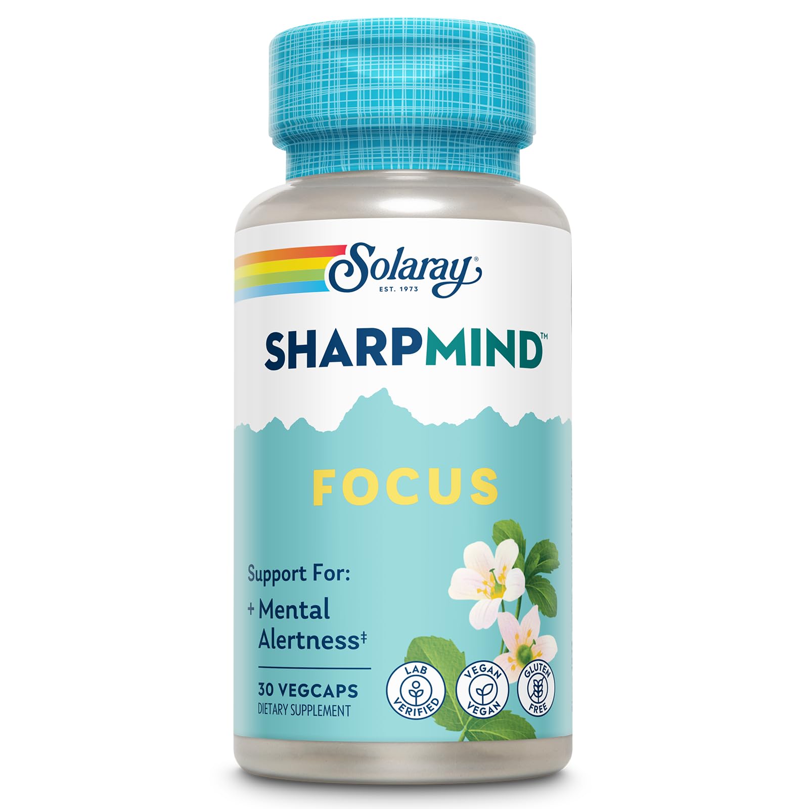 SOLARAY SharpMind Focus en botella para concentración diaria