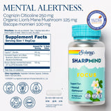 SOLARAY SharpMind Focus cápsulas vegetarianas para bienestar mental sostenible