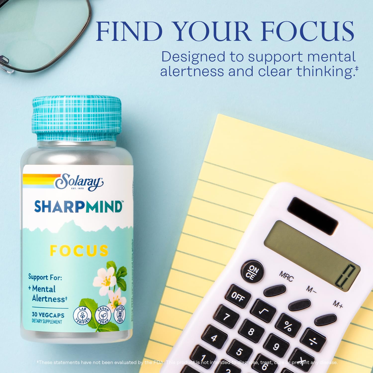 SOLARAY SharpMind Focus Cognizin Citicolina para soporte de memoria