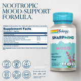 SOLARAY SharpMind Mood cápsulas veganas listas para tomar y concentrarse